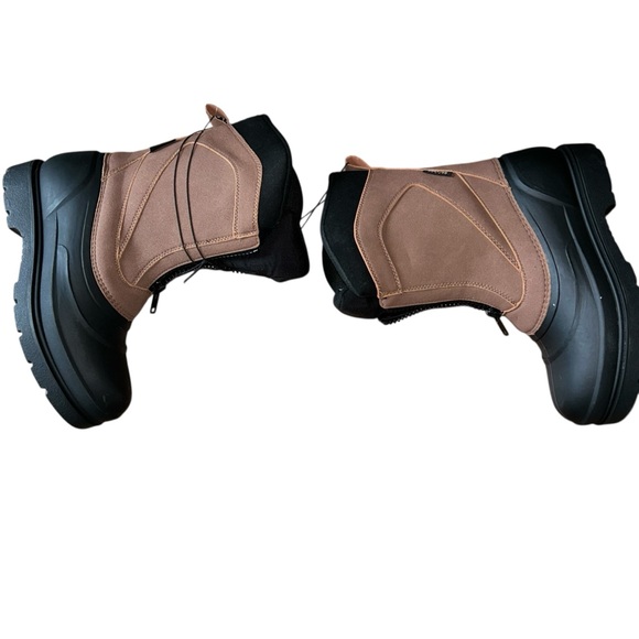 Falls Creek Mens Winter Boots 9 Thinsulate 200g Water Resistant Zip Front NWT - Picture 3 of 8